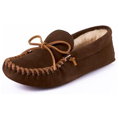 Minnetonka Men's Pile Lined Softsole Moccasin, Chocolate, 10 M US - Publicité Minnetonka Men's Pile Lined Softsole Moccasin, Chocolate, 10 M US - Publicité