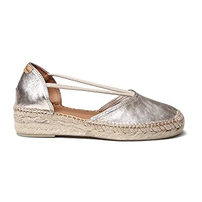 TONI PONS Espadrille Cuir Femme ERLA Platine, 42 EU - Publicité TONI PONS Espadrille Cuir Femme ERLA Platine, 42 EU - Publicité
