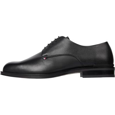 Tommy Hilfiger Chaussures Derby Homme Core en Cuir, Noir (Black), 41 - Publicité Tommy Hilfiger Chaussures Derby Homme Core en Cuir, Noir (Black), 41 - Publicité