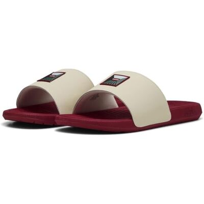Puma COOL CAT 2.0 GREENSIDE, Sandale glissante Unisexe, ALPINE SNOW-DARK CRIMSON, - Publicité Puma COOL CAT 2.0 GREENSIDE, Sandale glissante Unisexe, ALPINE SNOW-DARK CRIMSON, - Publicité