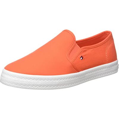 Tommy Hilfiger Femme Chaussures Nautiques essentielles à Enfiler Basket, Corail hawaïen, 37 EU - Publicité Tommy Hilfiger Femme Chaussures Nautiques essentielles à Enfiler Basket, Corail hawaïen, 37 EU - Publicité