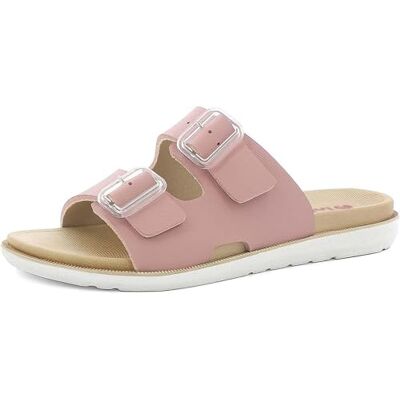 inblu Sandales à pantoufle pour femme colorées avec boucle réglable, double densité, rose, 37 EU - Publicité inblu Sandales à pantoufle pour femme colorées avec boucle réglable, double densité, rose, 37 EU - Publicité