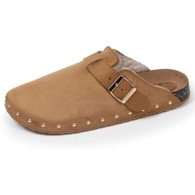 Isotoner Sabots Femme Semelle Extra-Flex, légers, Patch Talon Confort, 36 EU, Camel Clous - Publicité Isotoner Sabots Femme Semelle Extra-Flex, légers, Patch Talon Confort, 36 EU, Camel Clous - Publicité