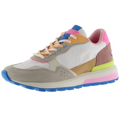 Victoria Baskets Luna Multicolore Nylon & Pièces en Daim & Semelle Crantée pour Femme Blanco 39 - Publicité Victoria Baskets Luna Multicolore Nylon & Pièces en Daim & Semelle Crantée pour Femme Blanco 39 - Publicité