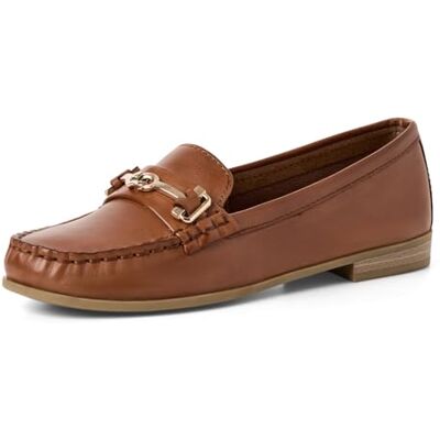 MARCO TOZZI Mocassin Femme Semelle Feel Me Souple Cuir Confortable, Marron (Cognac), 41 EU - Publicité MARCO TOZZI Mocassin Femme Semelle Feel Me Souple Cuir Confortable, Marron (Cognac), 41 EU - Publicité