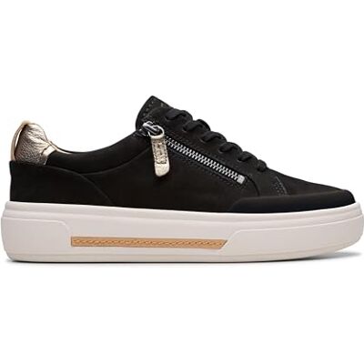Clarks Hollyhock Zip Womens Black Nubuck, 4 - Publicité Clarks Hollyhock Zip Womens Black Nubuck, 4 - Publicité
