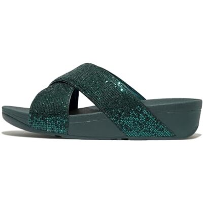 Fitflop LULU Glitterball Sandales croisées pour femme, bleu sarcelle foncé, pointure 39 - Publicité Fitflop LULU Glitterball Sandales croisées pour femme, bleu sarcelle foncé, pointure 39 - Publicité