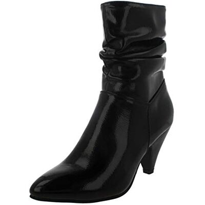 Spot On , Bottes Souples Femme Noir Noir Verni, 42 EU - Publicité Spot On , Bottes Souples Femme Noir Noir Verni, 42 EU - Publicité