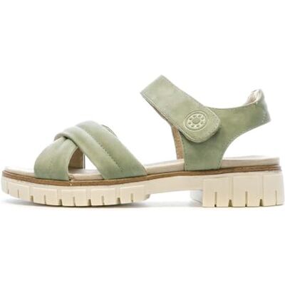 Relife Sandales Verte Femme Layon Vert 40FR - Publicité Relife Sandales Verte Femme Layon Vert 40FR - Publicité