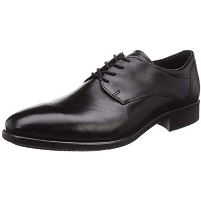 ECCO Citytray Plain Toe Tie, Tissu Oxford Homme, Noir, 47 EU - Publicité ECCO Citytray Plain Toe Tie, Tissu Oxford Homme, Noir, 47 EU - Publicité