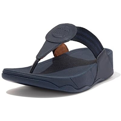 Fitflop Women's Walkstar Toe-Post Sandals Wedge, bleu marine, 9 UK Wide - Publicité Fitflop Women's Walkstar Toe-Post Sandals Wedge, bleu marine, 9 UK Wide - Publicité