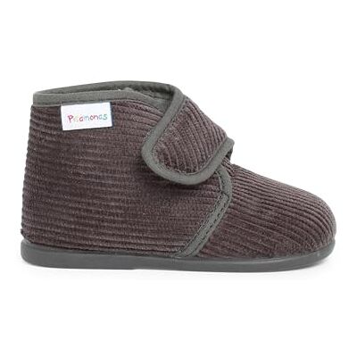 Pisamonas Chaussons en Velours Côtelé À Scratch Taille 27 Couleur Gris - Publicité Pisamonas Chaussons en Velours Côtelé À Scratch Taille 27 Couleur Gris - Publicité