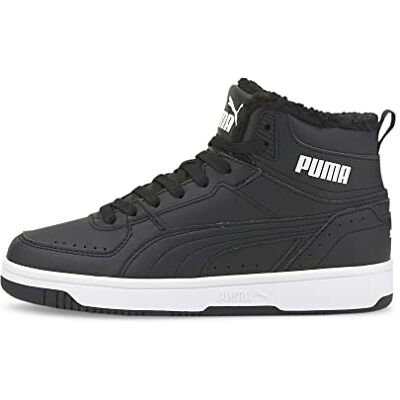 Unisex Kids' Fashion Shoes REBOUND JOY FUR JR Trainers & Sneakers, PUMA BLACK-PUMA WHITE, 38 - Publicité Unisex Kids' Fashion Shoes REBOUND JOY FUR JR Trainers & Sneakers, PUMA BLACK-PUMA WHITE, 38 - Publicité