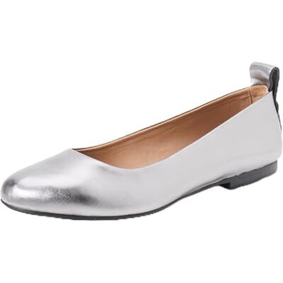 BOSS Femme Dasy_Ballerina_LMN Ballerine, Silver, 42 EU - Publicité BOSS Femme Dasy_Ballerina_LMN Ballerine, Silver, 42 EU - Publicité