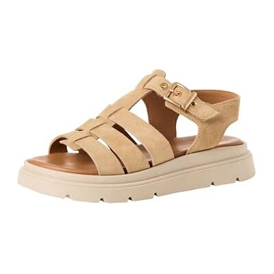 Tamaris sandale femme à talon compensé beige 36 EU - Publicité Tamaris sandale femme à talon compensé beige 36 EU - Publicité