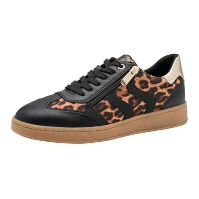 Marco Tozzi Baskets pour Femme , Noir/léopard, 38 EU - Publicité Marco Tozzi Baskets pour Femme , Noir/léopard, 38 EU - Publicité