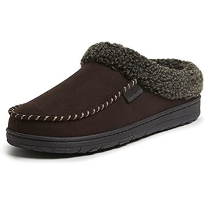 Dearfoams Homme Brendan Indoor/Outdoor Breathable Memory Foam Clog House Shoe with Wide Widths Chausson, café, X-Large - Publicité Dearfoams Homme Brendan Indoor/Outdoor Breathable Memory Foam Clog House Shoe with Wide Widths Chausson, café, X-Large - Publicité