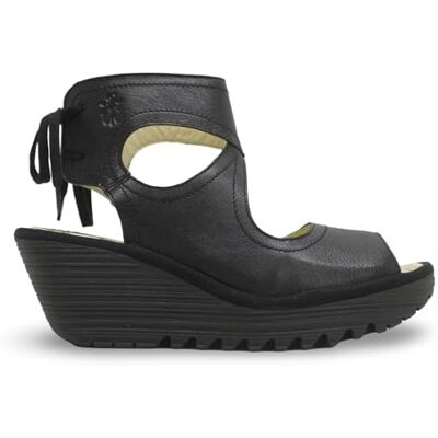 Fly London Women's YULP571FLY Sandal, Black, 42 - Publicité Fly London Women's YULP571FLY Sandal, Black, 42 - Publicité