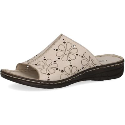 CAPRICE Mules femme en cuir avec semelle anatomique, Beige (Beige Nappa), 39 EU - Publicité CAPRICE Mules femme en cuir avec semelle anatomique, Beige (Beige Nappa), 39 EU - Publicité