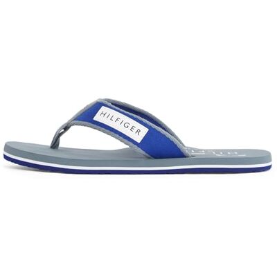 Tommy Hilfiger Tongs Homme Patch Beach Sandal avec Logo, Gris (Overcast Grey), 40 - Publicité Tommy Hilfiger Tongs Homme Patch Beach Sandal avec Logo, Gris (Overcast Grey), 40 - Publicité