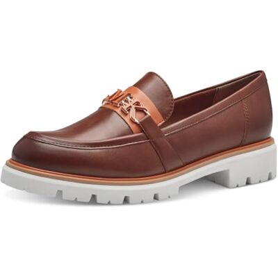 MARCO TOZZI Mocassin by Guido Maria Kretschmer Femme, Cognac Comb, 40 EU - Publicité MARCO TOZZI Mocassin by Guido Maria Kretschmer Femme, Cognac Comb, 40 EU - Publicité
