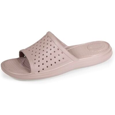 Isotoner Mules Claquettes Femme Ultra Confortables et légères, 36, Taupe - Publicité Isotoner Mules Claquettes Femme Ultra Confortables et légères, 36, Taupe - Publicité