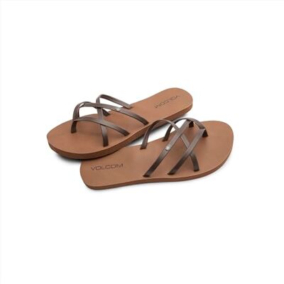 Volcom Tongs New School II pour femme, marron, 41 EU - Publicité Volcom Tongs New School II pour femme, marron, 41 EU - Publicité