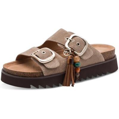 Tamaris Mules Plates pour Femme, Beige (Taupe), 37 - Publicité Tamaris Mules Plates pour Femme, Beige (Taupe), 37 - Publicité