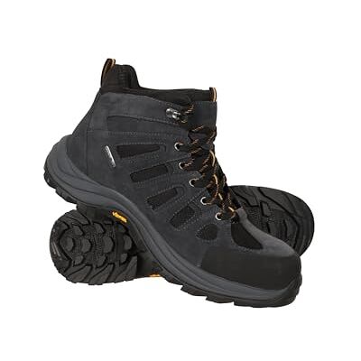 Mountain Warehouse Chaussures de randonnée Vibram imperméables Coupe large, Tartan gris, 39 1/3 EU - Publicité Mountain Warehouse Chaussures de randonnée Vibram imperméables Coupe large, Tartan gris, 39 1/3 EU - Publicité
