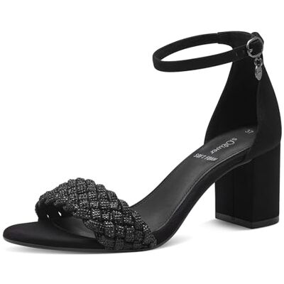 s.Oliver Femme Sandale à Talon, Noir, 38 EU - Publicité s.Oliver Femme Sandale à Talon, Noir, 38 EU - Publicité