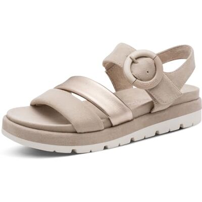 MARCO TOZZI Sandale Femme douce Feel Me semelle intérieure douce doublure intérieure Tendance, beige (DUNE), 38 EU - Publicité MARCO TOZZI Sandale Femme douce Feel Me semelle intérieure douce doublure intérieure Tendance, beige (DUNE), 38 EU - Publicité