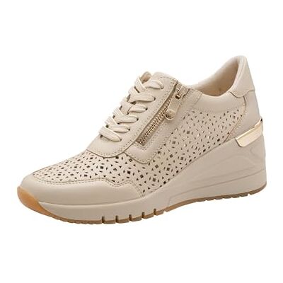 MARCO TOZZI Baskets Femme Semelle intérieure Amovible Feel Me Douce Cuir Doublure Douce Tendance, Beige (Cream), 38 EU - Publicité MARCO TOZZI Baskets Femme Semelle intérieure Amovible Feel Me Douce Cuir Doublure Douce Tendance, Beige (Cream), 38 EU - Publicité