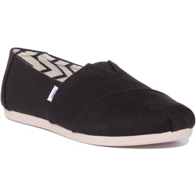 TOMS Femme Recycled Cotton Alpargata Shoes, Blanc Noir, 41 EU - Publicité TOMS Femme Recycled Cotton Alpargata Shoes, Blanc Noir, 41 EU - Publicité
