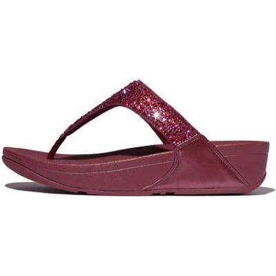 Fitflop Sandales Lulu Shimmerlux pour femme, rhubarbe, 37 EU - Publicité Fitflop Sandales Lulu Shimmerlux pour femme, rhubarbe, 37 EU - Publicité