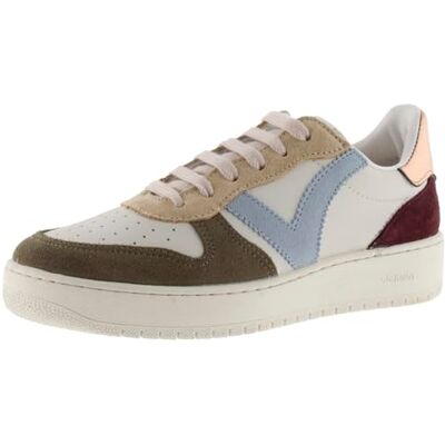 Victoria Basket Basse Madrid Effet Cuir & Pièces Multicolores Croûte De Cuir & Arrière Métallisée 1258240 pour Femme Kaki 40 - Publicité Victoria Basket Basse Madrid Effet Cuir & Pièces Multicolores Croûte De Cuir & Arrière Métallisée 1258240 pour Femme Kaki 40 - Publicité