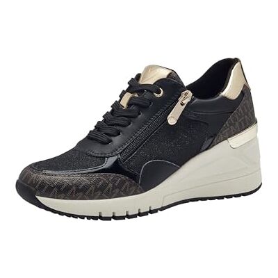 MARCO TOZZI Baskets à Lacets pour Femme , Noir/Comb, 39 EU - Publicité MARCO TOZZI Baskets à Lacets pour Femme , Noir/Comb, 39 EU - Publicité