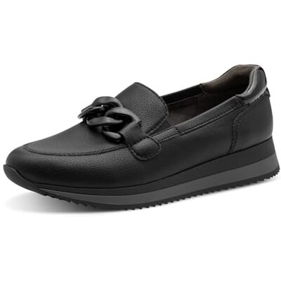 Jana Mocassins Femme élégants Vegan, Black, 40 EU - Publicité Jana Mocassins Femme élégants Vegan, Black, 40 EU - Publicité