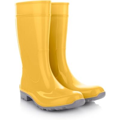 Lemigo Bottes en Caoutchouc pour Dames Imperméables Hautes Bottes de Pluie Ilse (Jaune gris, Système Taille Chaussures EU, Adulte, Numérique, Moyen, 36) - Publicité Lemigo Bottes en Caoutchouc pour Dames Imperméables Hautes Bottes de Pluie Ilse (Jaune gris, Système Taille Chaussures EU, Adulte, Numérique, Moyen, 36) - Publicité