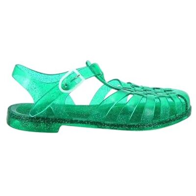 Méduse Sun – Sandales Pêcheur PVC Femme – Jelly Sandals Imperméables – Sandales Plage Piscine – Légères (Vert pailleté, Système Taille Chaussures EU, Adulte, Femme, Numérique, Moyen, 40) - Publicité Méduse Sun – Sandales Pêcheur PVC Femme – Jelly Sandals Imperméables – Sandales Plage Piscine – Légères (Vert pailleté, Système Taille Chaussures EU, Adulte, Femme, Numérique, Moyen, 40) - Publicité