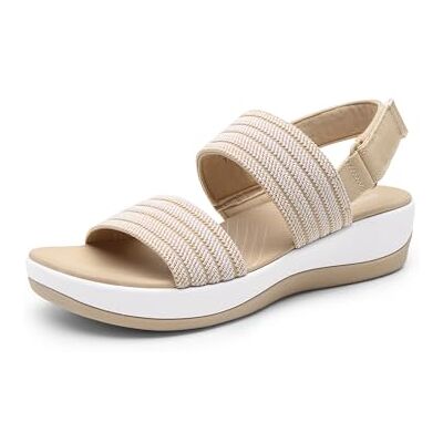 DREAM PAIRS Sandales de Sport pour Femme Confortables Sandale d’été pour Femmes Légère Décontractées,Size 39,Beige,DWUMFS2522 - Publicité DREAM PAIRS Sandales de Sport pour Femme Confortables Sandale d’été pour Femmes Légère Décontractées,Size 39,Beige,DWUMFS2522 - Publicité
