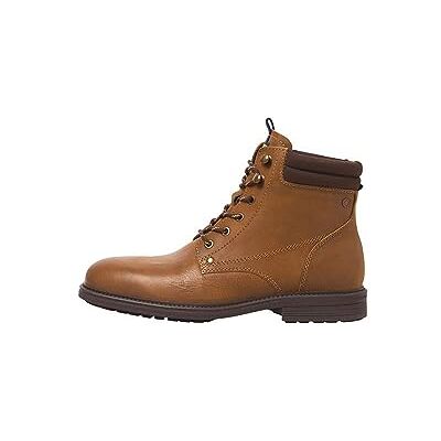 Jack & Jones Bottines à lacets Jfwsolomon en cuir pour homme, miel, 43 EU - Publicité Jack & Jones Bottines à lacets Jfwsolomon en cuir pour homme, miel, 43 EU - Publicité