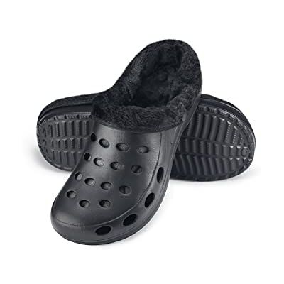 ESTRO Chaussons Femme Hiver Chaud Sabot Fourré Homme Sabot Jardin Fourre Chaussons Homme Hiver Chaud (43, Noir) - Publicité ESTRO Chaussons Femme Hiver Chaud Sabot Fourré Homme Sabot Jardin Fourre Chaussons Homme Hiver Chaud (43, Noir) - Publicité