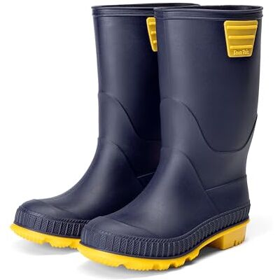 DREAM PAIRS Bottes de Pluie Enfant Fille Garçon Légeres Faciles À Enfiler avec Semelle Antidérapante pour Jeux en Extérieur par Temps de Pluie,Size 33.5,Marine/Jaune,KKUMRB2506 - Publicité DREAM PAIRS Bottes de Pluie Enfant Fille Garçon Légeres Faciles À Enfiler avec Semelle Antidérapante pour Jeux en Extérieur par Temps de Pluie,Size 33.5,Marine/Jaune,KKUMRB2506 - Publicité