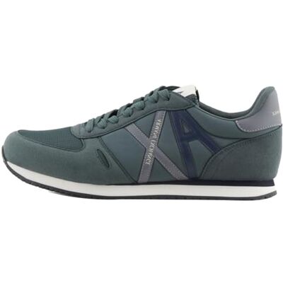 Armani Exchange Baskets Rio, Essential, avec Logo latéral pour Homme, Green Night Sky, 42.5 EU - Publicité Armani Exchange Baskets Rio, Essential, avec Logo latéral pour Homme, Green Night Sky, 42.5 EU - Publicité
