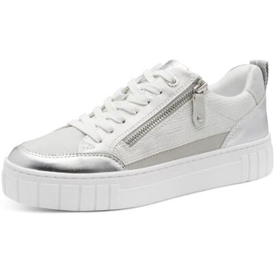 MARCO TOZZI Baskets Femme Semelle intérieure Amovible Feel Me Douce Doublure Douce Moderne, Gris (LT.Grey MET.C.), 36 EU - Publicité MARCO TOZZI Baskets Femme Semelle intérieure Amovible Feel Me Douce Doublure Douce Moderne, Gris (LT.Grey MET.C.), 36 EU - Publicité