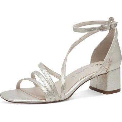 Tamaris Femme Damen 1-28205-44 Sandale à Talon, Blanc Champagne, 37 EU - Publicité Tamaris Femme Damen 1-28205-44 Sandale à Talon, Blanc Champagne, 37 EU - Publicité