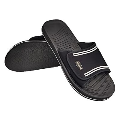 de fonseca DeFonseca Sandales classiques pour homme, modèle Amalfi avec bandeau à lanière, semelle anatomique extra légère et fond anti-griffes, pour la maison, la mer, la piscine et le jardin, Noir , 42/43 EU - Publicité de fonseca DeFonseca Sandales classiques pour homme, modèle Amalfi avec bandeau à lanière, semelle anatomique extra légère et fond anti-griffes, pour la maison, la mer, la piscine et le jardin, Noir , 42/43 EU - Publicité