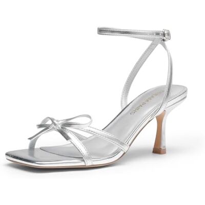 DREAM PAIRS Sandales Femme Talon Kitten Heel Bout Carré Bride Cheville avec Nœud Sandales Élégantes Mariage Soirée Cérémonie Talon Bas Confort,Size 41,Argent,SDHS25073W - Publicité DREAM PAIRS Sandales Femme Talon Kitten Heel Bout Carré Bride Cheville avec Nœud Sandales Élégantes Mariage Soirée Cérémonie Talon Bas Confort,Size 41,Argent,SDHS25073W - Publicité
