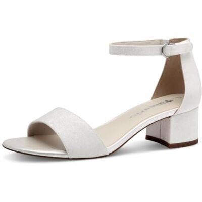 Tamaris sandale femme à talon bloc blanc 40 EU - Publicité Tamaris sandale femme à talon bloc blanc 40 EU - Publicité