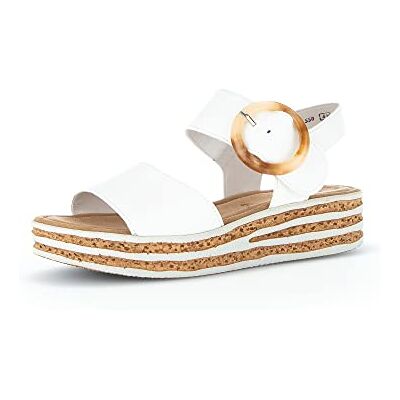 Gabor Sandales à lanières pour femme, Best Fitting, Blanc latte, 37 EU - Publicité Gabor Sandales à lanières pour femme, Best Fitting, Blanc latte, 37 EU - Publicité